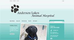 Desktop Screenshot of andersonlakesanimalhospital.com